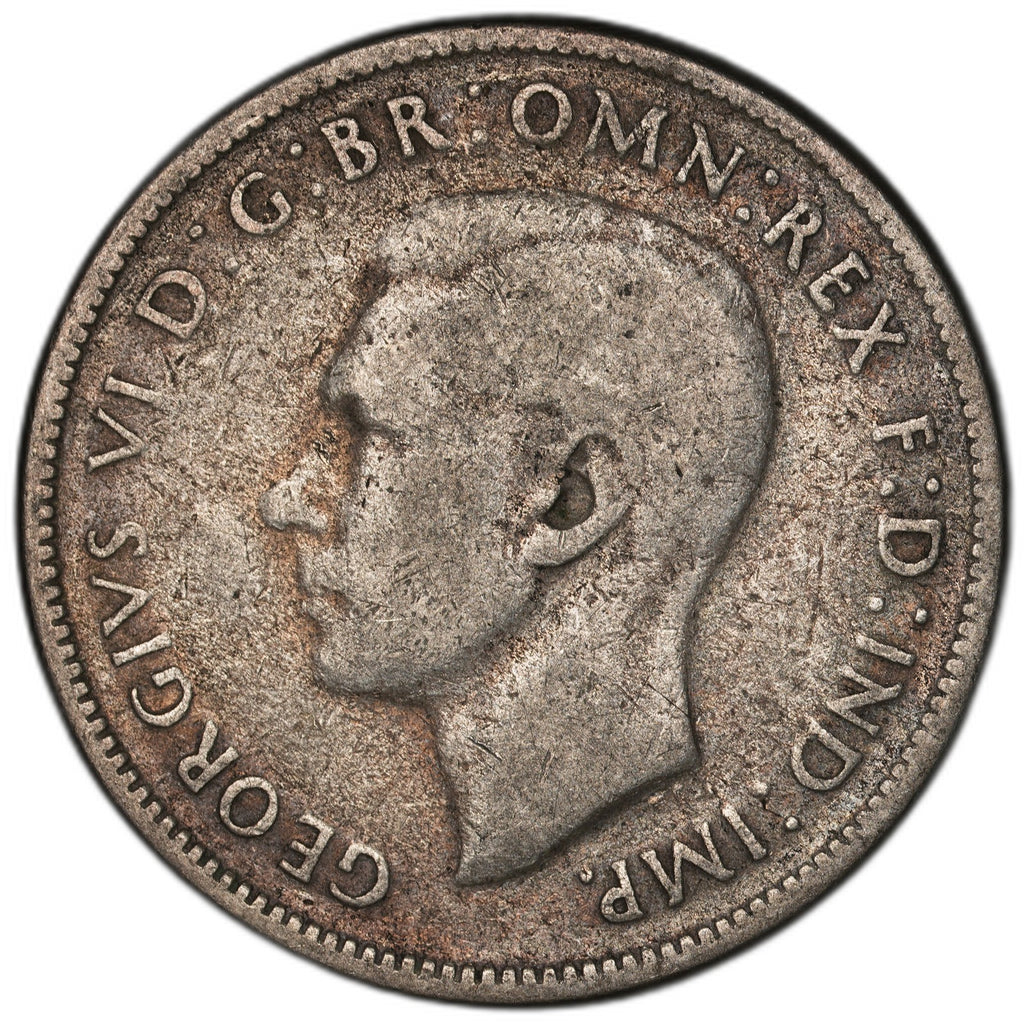 Australia - 1 Florin - 1946 - KM#40a - Silver .500 - 0.182 ASW