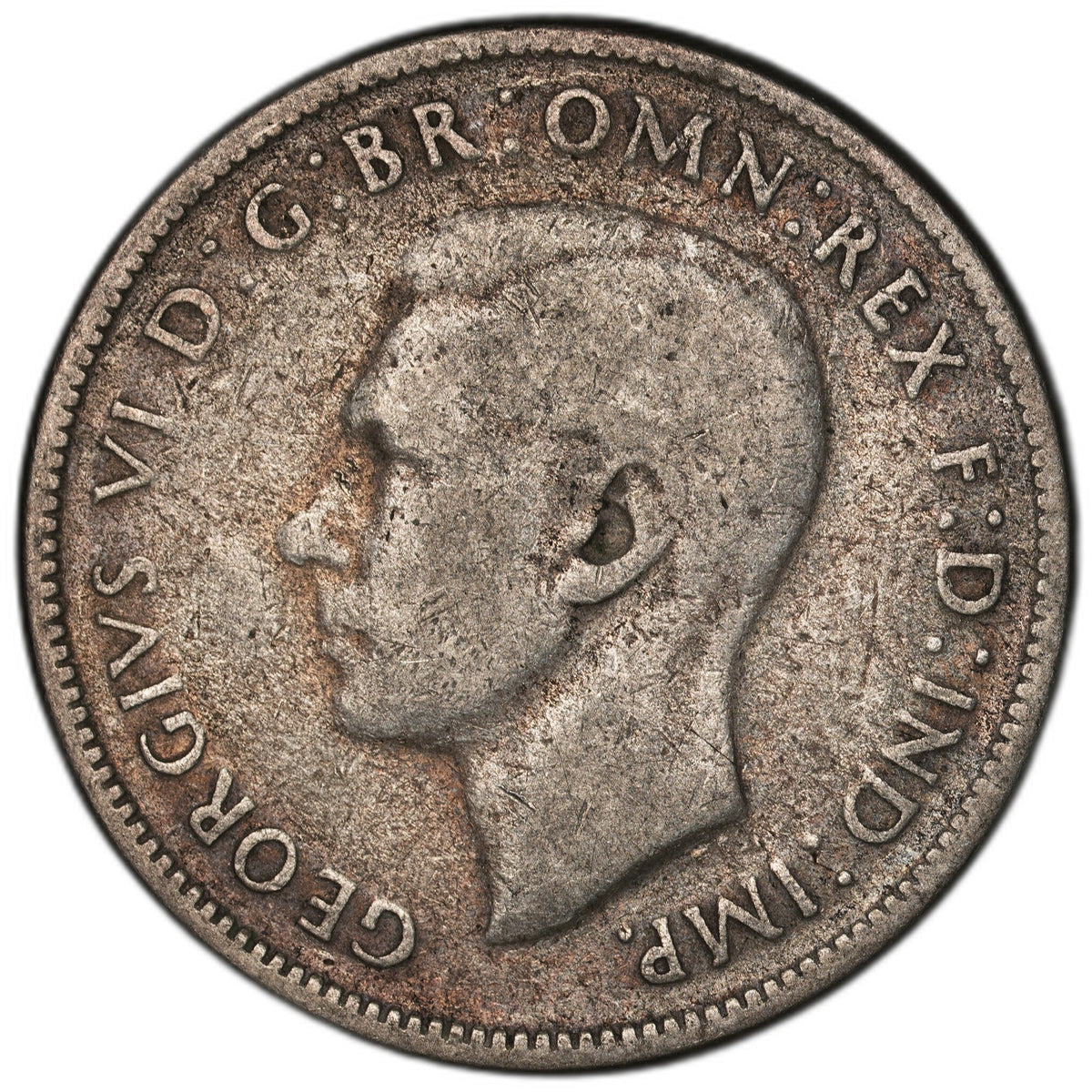 Australia - 1 Florin - 1946 - KM#40a - Silver .500 - 0.182 ASW