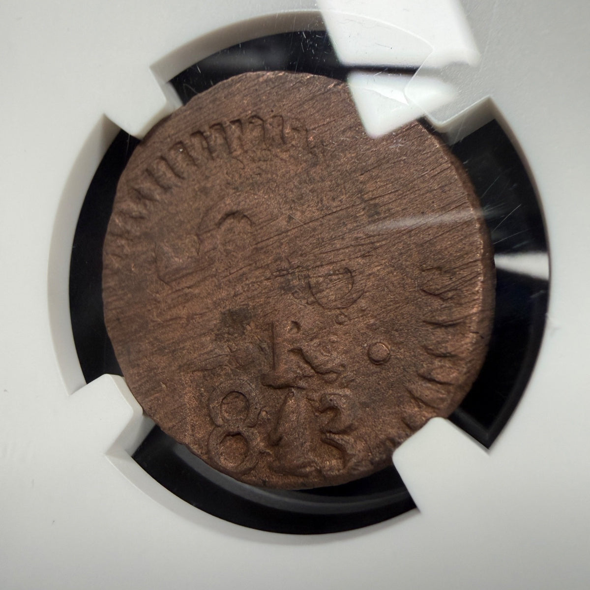 Mexico - 2 Reales - 1813 Oaxaca/SUD - NGC AU 58 BN - Insurgent Coinage