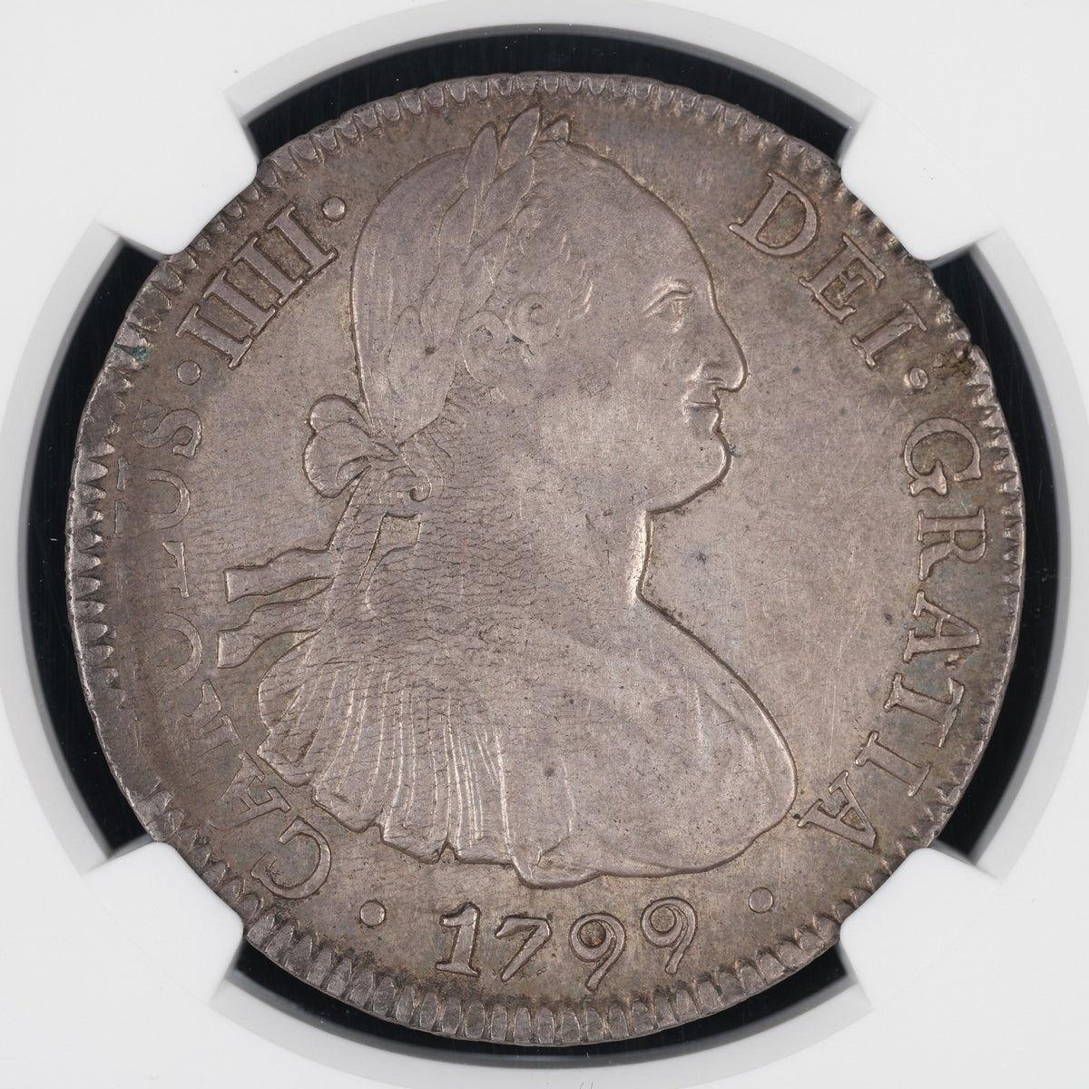Mexico - 8 Reales - 1799 Mo FM - NGC AU 50 - Carolus IIII