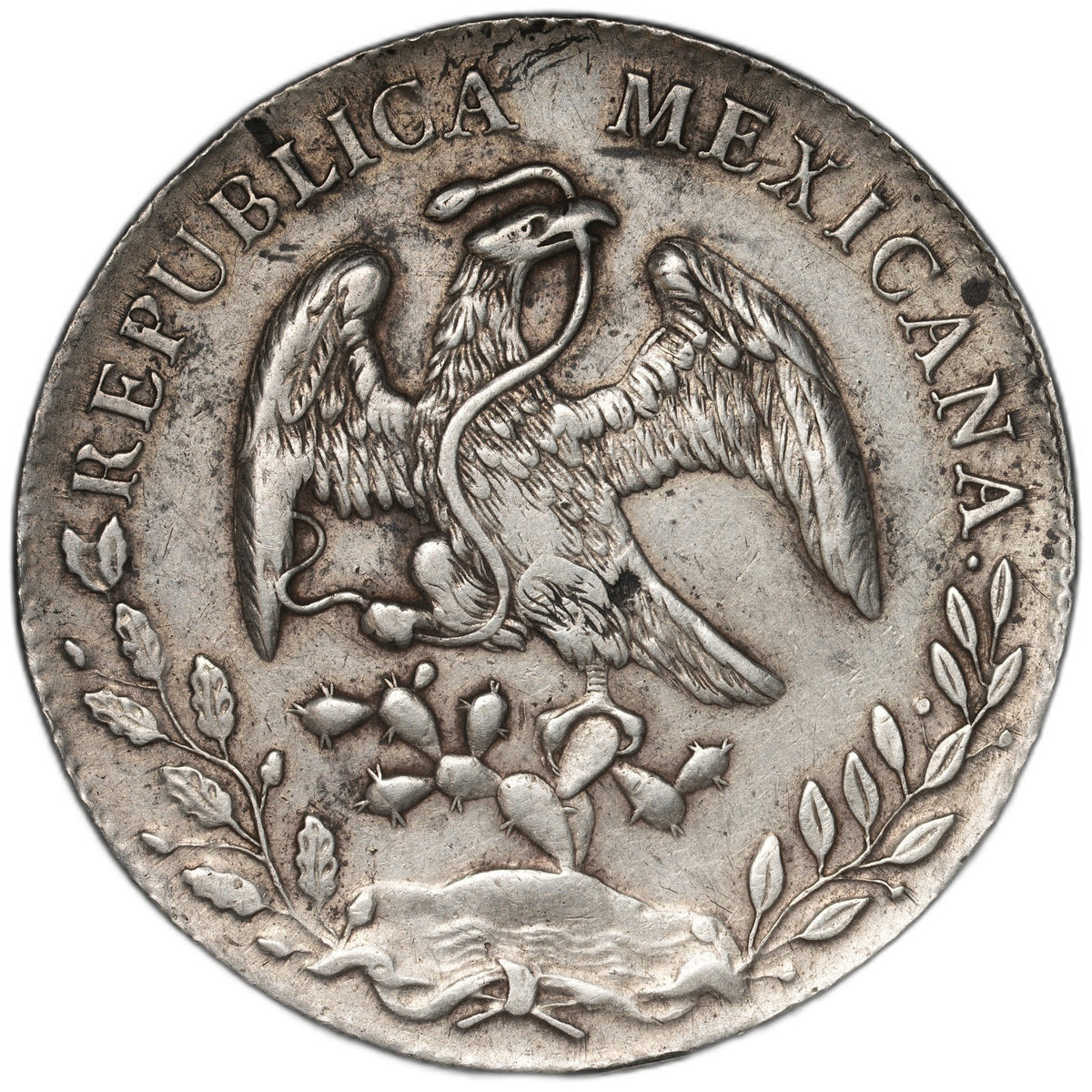 Mexico - 8 Reales - 1894 Mo AM - KM#377.10 - Item #1 - Silver .903 - 0.786 ASW