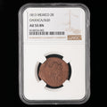 Mexico - 2 Reales - 1813 - NGC AU 55 BN (002)