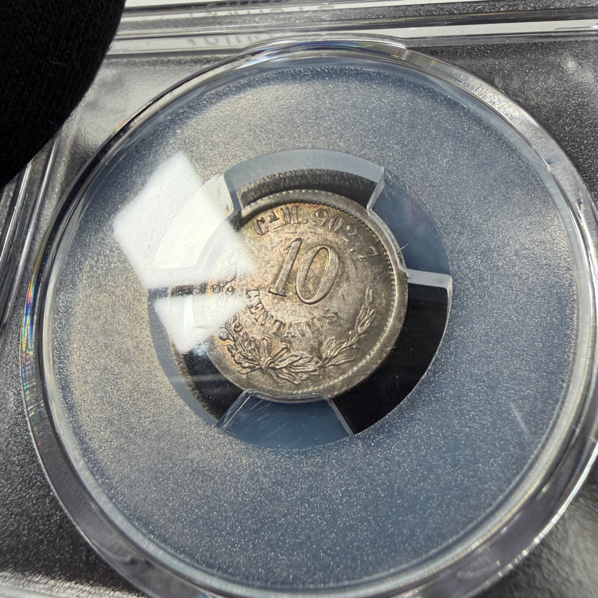 Mexico - 10 Centavos - 1890 Ca M - PCGS MS 64 - Chihuahua Mint - Top Pop 1/0